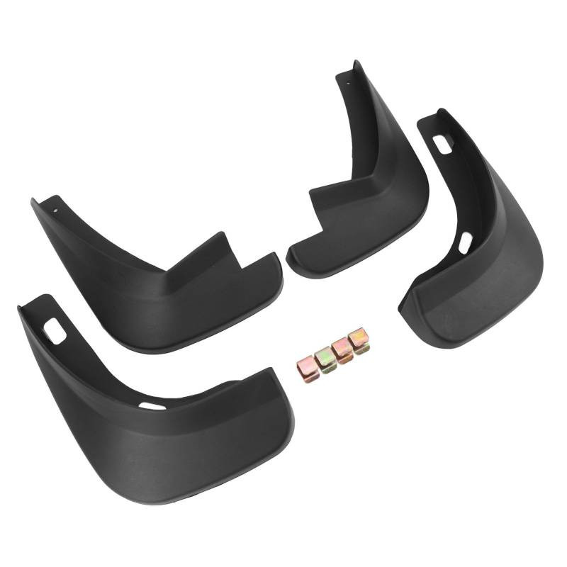 4pcs Autorad -Kotflügel Robuste Pp Schwarze, Schockfeste Kratzfeste Vordere Heck -Schutzschlammklappen -Kit mit Präziser Passform für Bestimmte Automodelle von Acouto