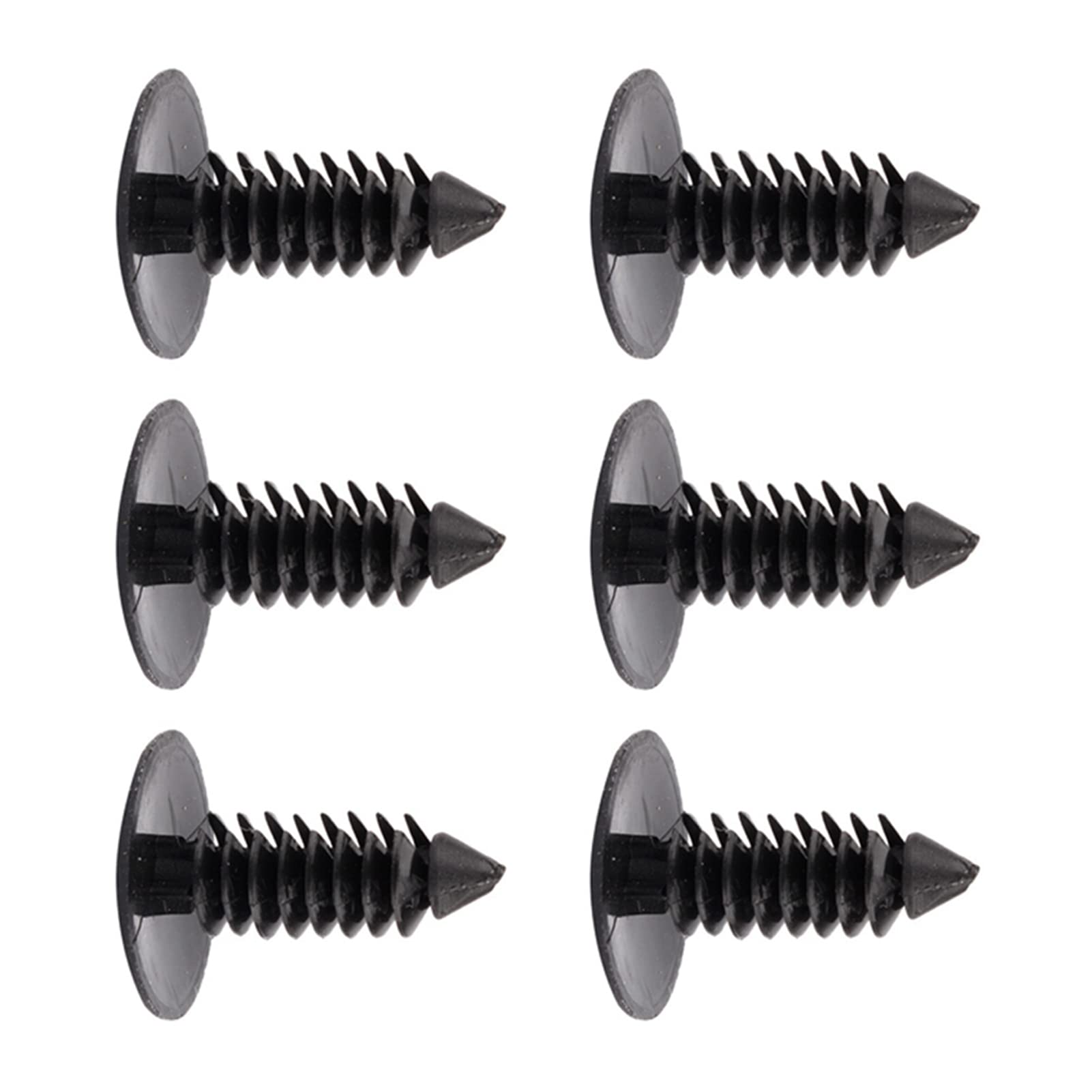 Acouto 100pcs Fenders Fastener Nieten, 7,5 -mm -Loch -Plastik -Push in Nieten Fastener Black Clips Nietclip -Sortiment -Kit für den Autogebrauch von Acouto