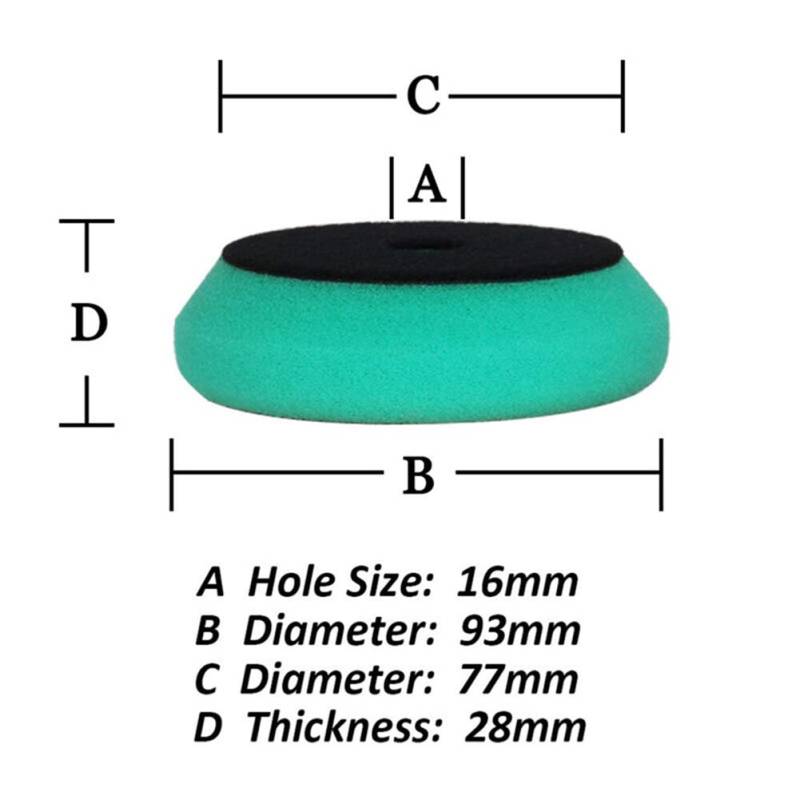 Acouto 6-teiliges 3-Zoll-Polier- und Polierpads für Autolack-Schwamm-Set, Zusammengebaut und für Feste Haftung.Schwammball mit Hoher Dichte und Nicht Leicht zu Verformen (Colorful) von Acouto