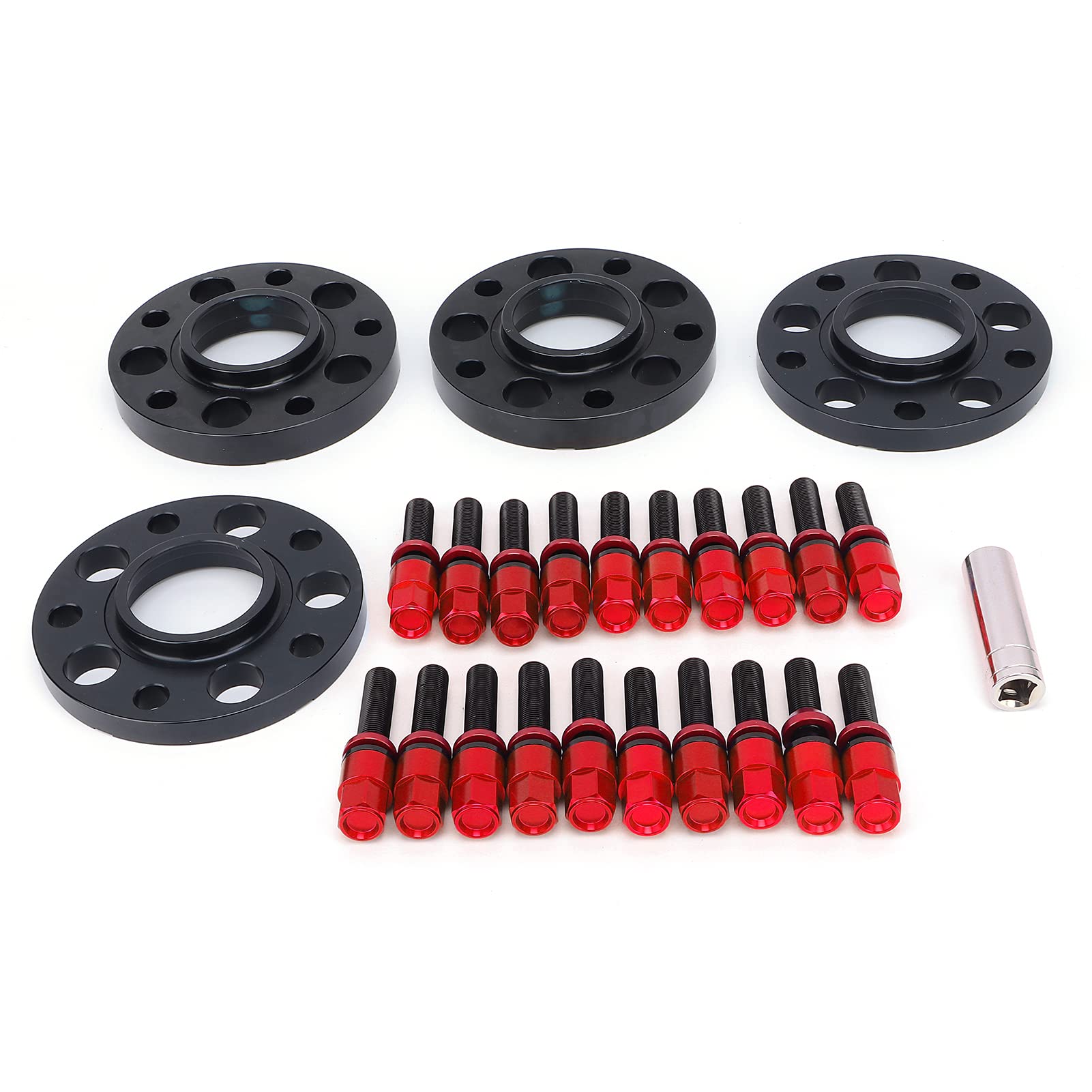 Acouto Auto-Naben-Zentrisch-Spurverbreiterungs-Set, Wartung, Reparatur, Ersatz für 1er F20/F21 2014–2019 (Rot) von Acouto