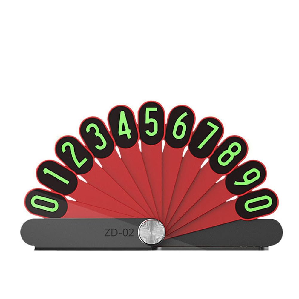 Acouto Auto Temporäre Leuchtende Temporäre Stoppschild Digitale Parkkarte Glas.Kann Ihre Parkprobleme Lösen, die Privatsphäre Schützen und Belästigungen verhindern.Mit Faltung von Acouto