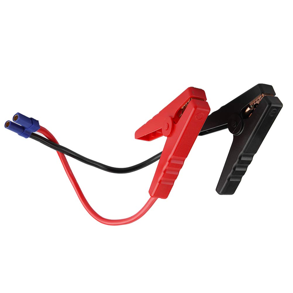 Acouto Batterie Clip Power Batterie Clip Power Batterie Clip 12V Gesamtlänge 30cm PVC Kunststoffgehäuse Verstärkungskabel Leicht Verschleißfest Robust von Acouto