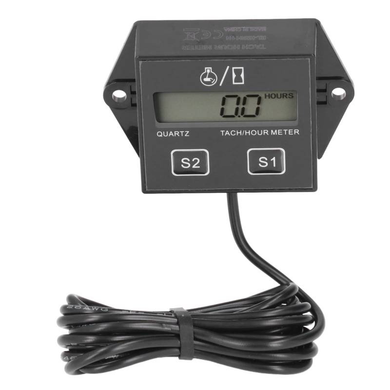 Acouto Digitaler Drehzahlmesser, LCD-Display, Gasmotor-Timer für Pickup-Trucks von Acouto