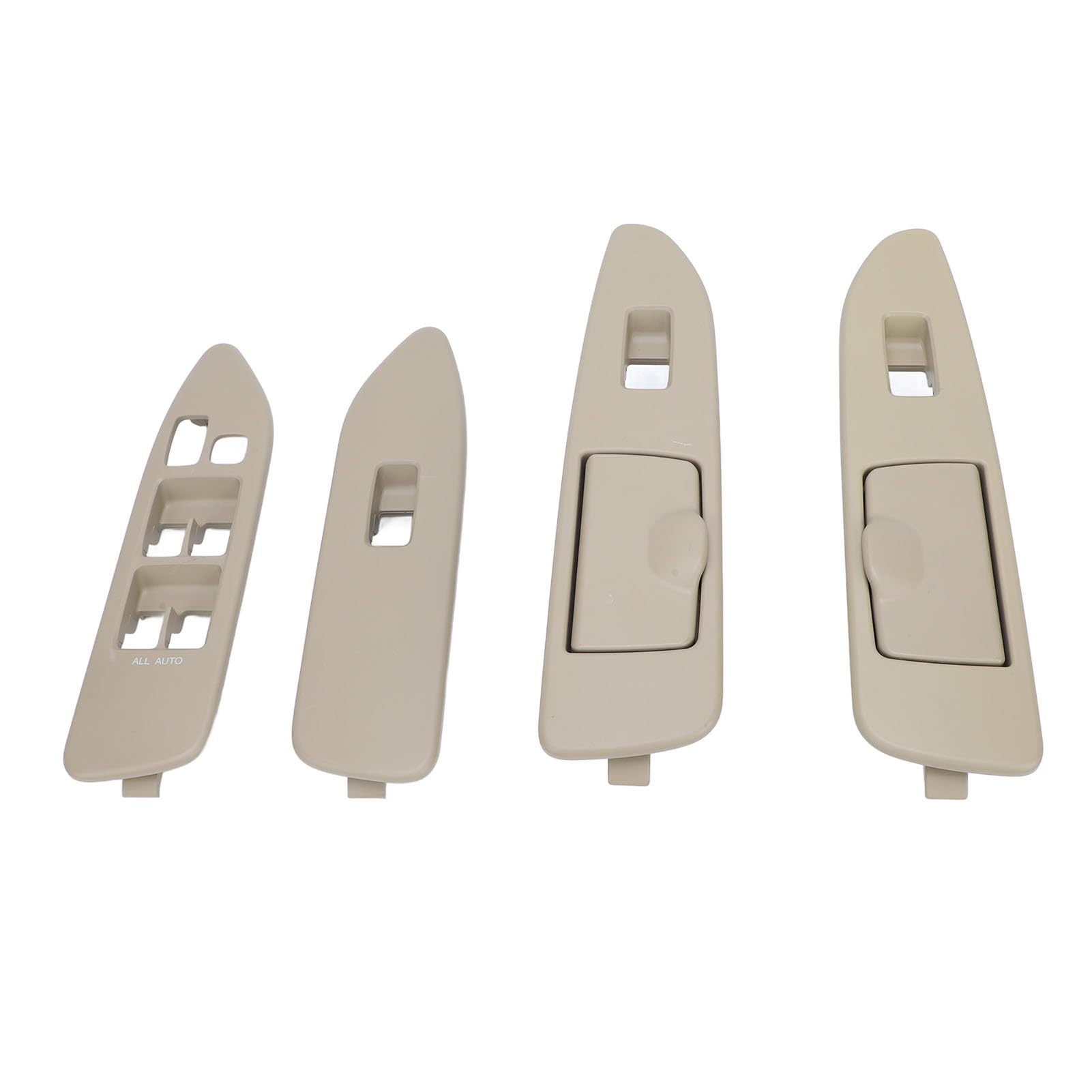 Acouto Fensterschalter Bedienfeld-Stromschalter-Schalter-Panel-Set 4PCS für Land Cruiser J100 1998-2007 Linkes Antrieb mit Premium-ABS-Material (Beige) von Acouto