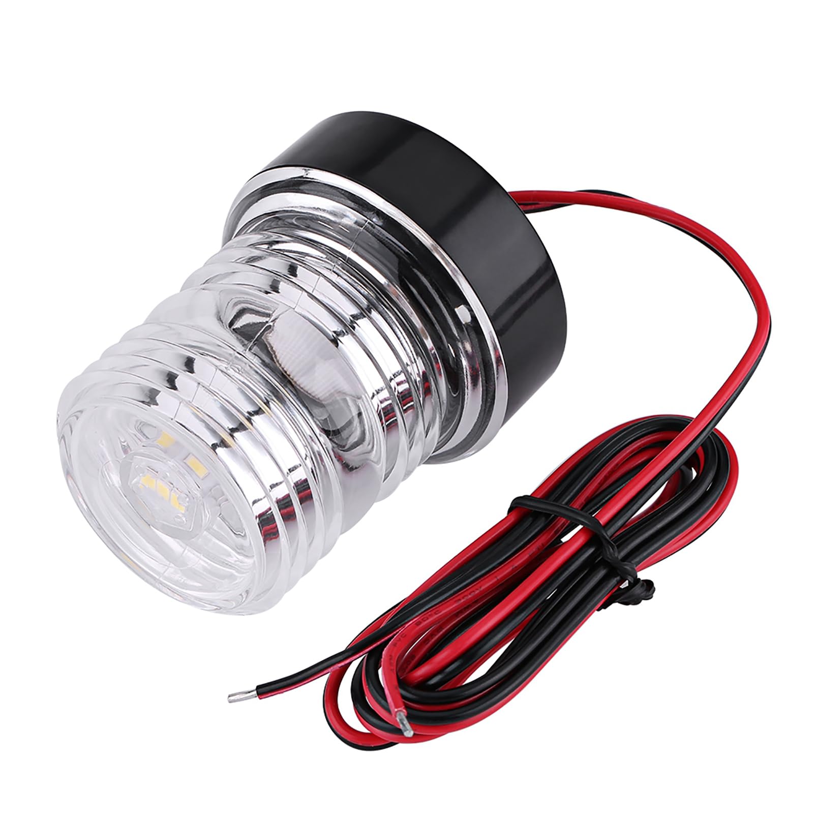 Acouto Marine Anker Licht, 12V Yachtanker Licht Weiß LED Anker Licht 250LM Navigationslicht Super Hell bis 2 Meilen Sichtbarkeit, IP65 Wasserdicht, Robust, für jeden geeignet von Acouto