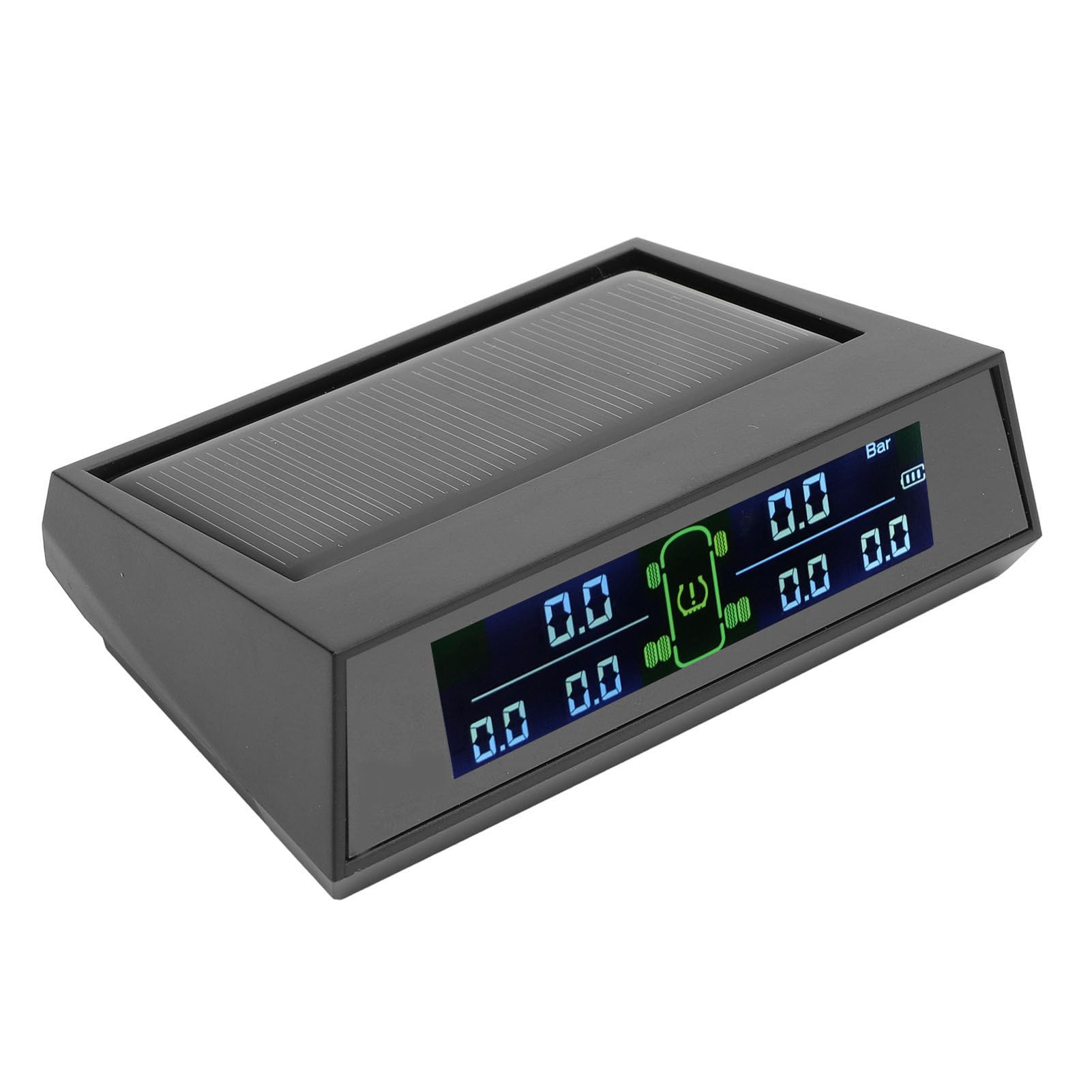 Acouto Solar TPMS -System Drahtloser Reifendruckmonitor LCD -Display mit 6 Externen Sensoren Echtzeit -Warnungen für Car RV -LKW -Anhänger von Acouto