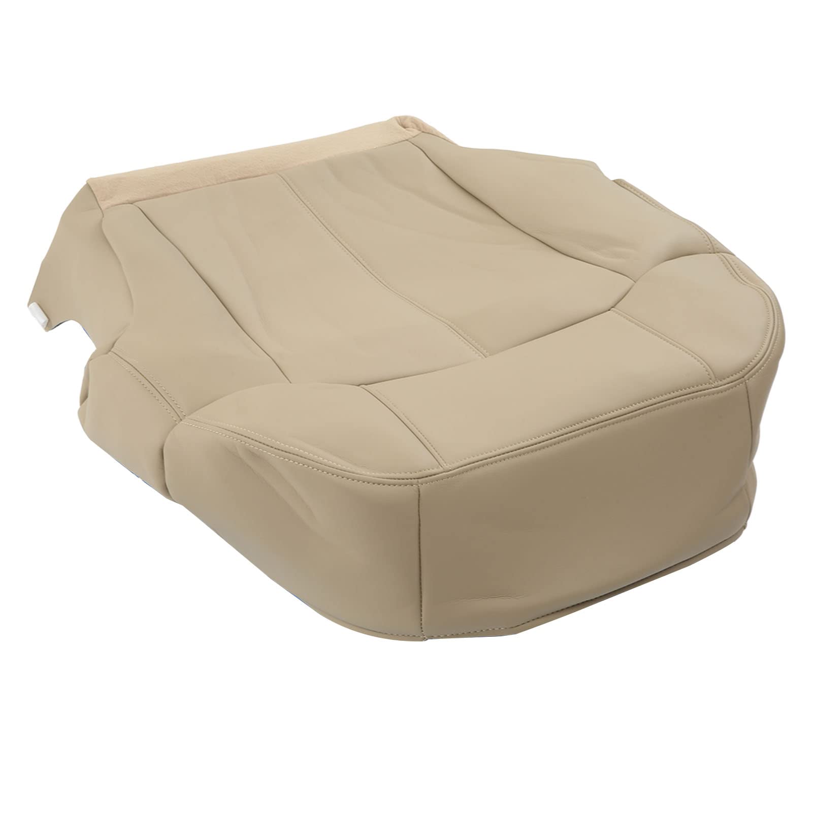 Acouto Unterer Sitzbezug für den Vorderen Fahrersitz, Ersatz für Autositzschutz aus PU-Leder für Suburban 1999-2002 (Beige) von Acouto