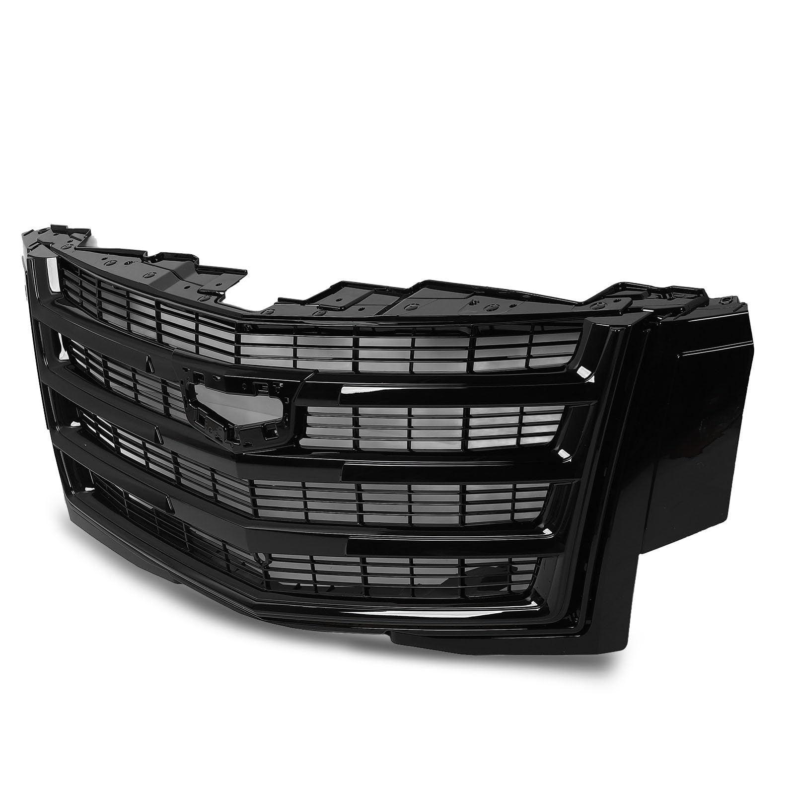 Acouto Vordere Stoßfänger Kühlergrill Vorderen Mitte Grill Fahrzeug Kühlergrill 84661791 Sporty Glossy Black Bauchmuskeln mit Nahtloser Passform für eine Verbesserte Ästhetik von Acouto