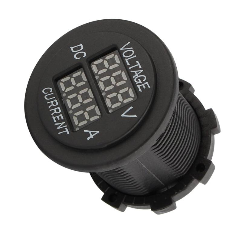 Auto -Motorrad -Voltmeter -Amperemeter, Flammschutzmittel 24 V Digital Ampere Volt Meter Guage mit Kabel für die Autobatterie von Acouto