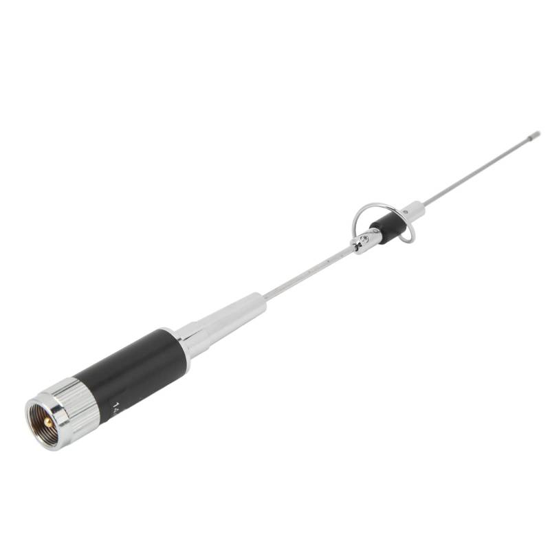 Dual-Band-Auto-Radio-Antenne mit Hoher Verstärkung, für Amateurbänder 2M und 70 cm, Regenfisch, Männlicher Stecker, ABS und Stahl, 136-174/400-470MHz von Acouto