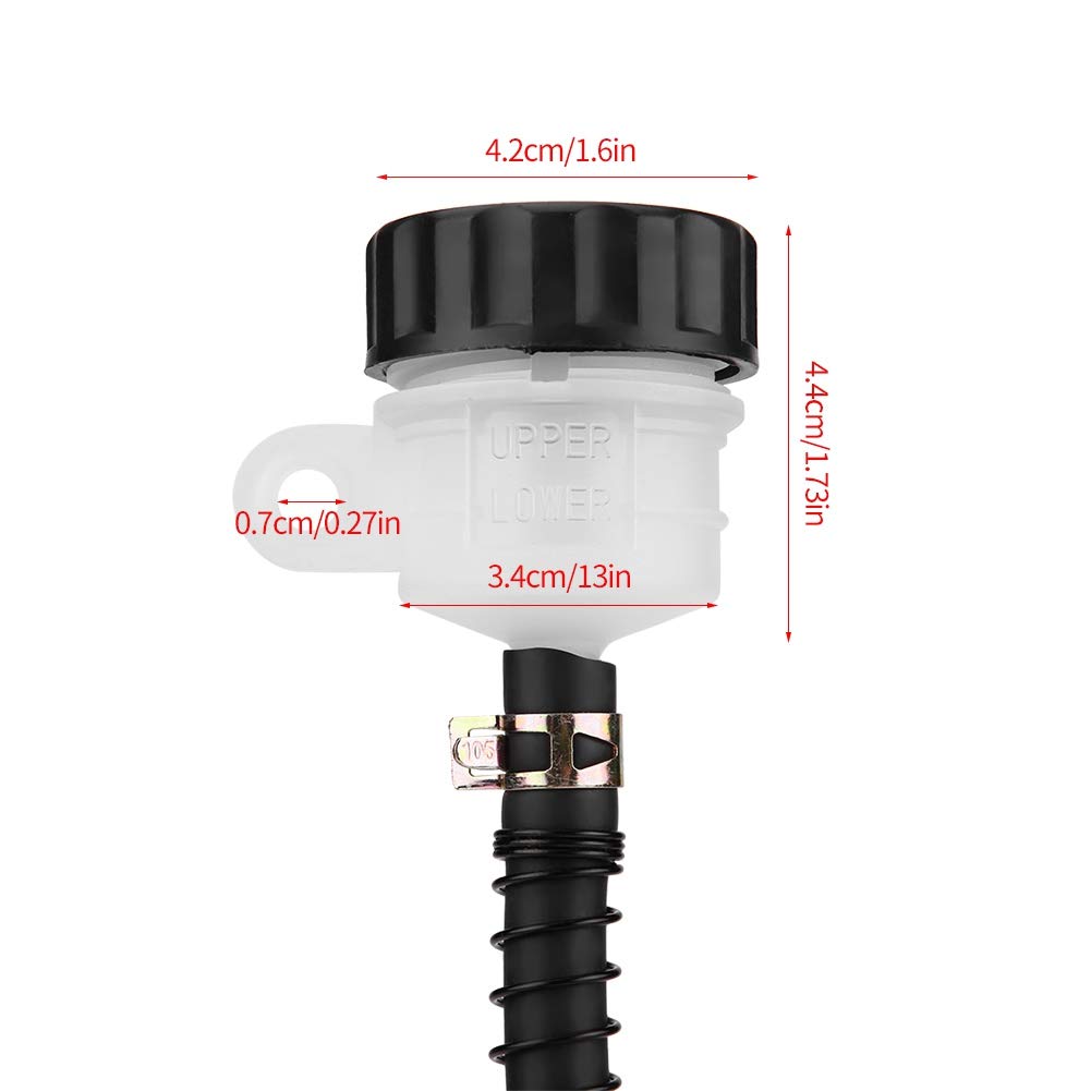 Hintere Hydraulische Passform für Hauptzylinderpumpe, Passend für GSXR 600 750 1000 1300, Hochwertige Bremsleistung für Motorrad-Enthusiasten, Aluminiumlegierung, Schwarzer von Acouto