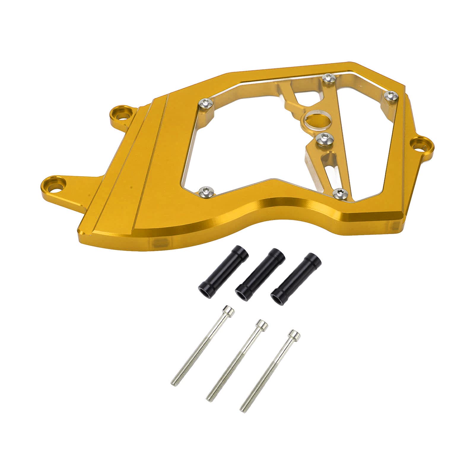 Kettenradabdeckung aus CNC-Aluminiumlegierung, Kettenschutz, Motorrad-Nachrüstung, Ersatz für ZX6R 2009–2021. Vordere Sp-Abdeckung. Vordere Sp-Kettenschutzabdeckung (Gold) von Acouto