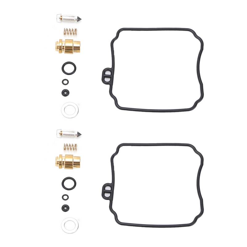 Kompletter Vergaser-Reparatursatz mit 18-teiligem Zubehör, aus Gummi + Metall. Effiziente Reparatur des Motorradvergasers, Ersatz für XVS650AH XVS 650. Ideal für die von Acouto