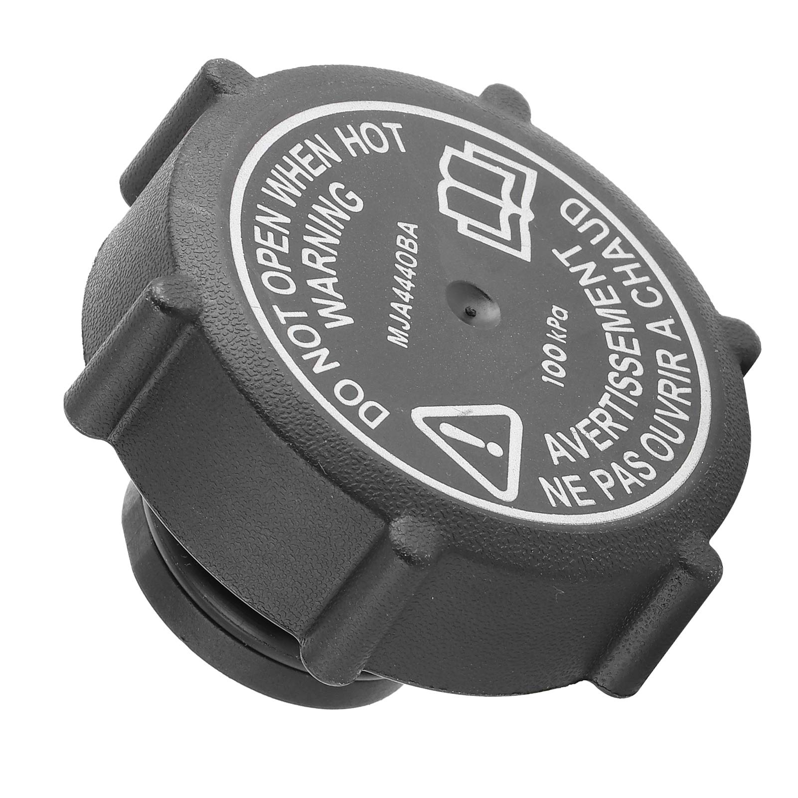 MJA4440BA Kühlmittelbehälterdeckel, Passend für XK8/XJR/Vanden Plas, Präzise Fertigung, Hochwertiges ABS-Material, Originalstandard, Schwarz + Weiß, 55 Mm/2,2 Zoll von Acouto