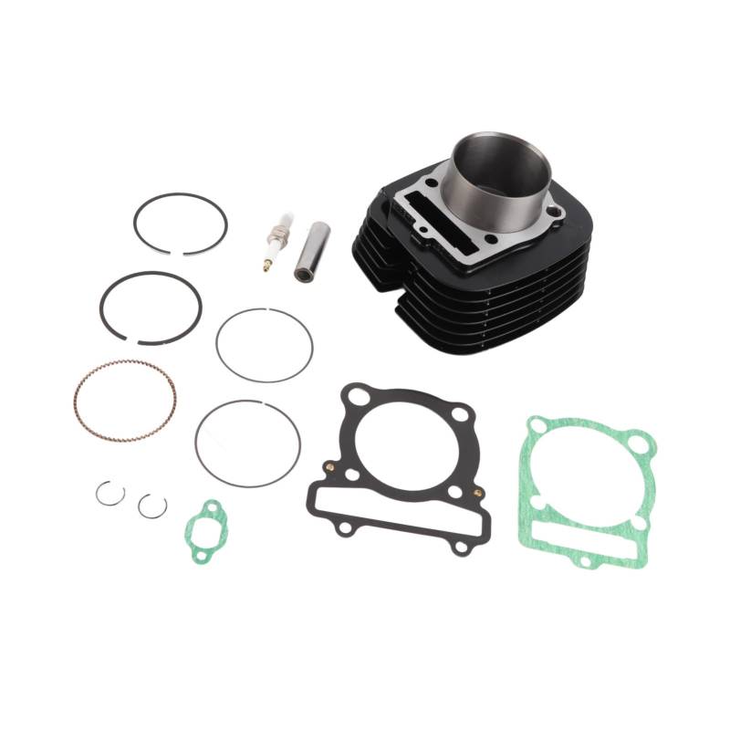 Motorteile ATV-Zylinder-Kolben-Oberteil-Kit Schwarz 55V-11633-00-00 Ersatz für Big Bear 350 4X4 1987-1 von Acouto