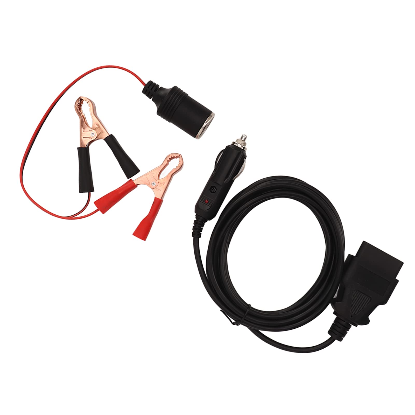 OBD2-Speichersparer mit Clip, Universelles Plug-and-Play, 12-V-Zigarettenanzünder-Buchse, ECU-Notstromversorgungskabel, Speichersparer, Speichersparer, Notstromversorgungskabel, E von Acouto