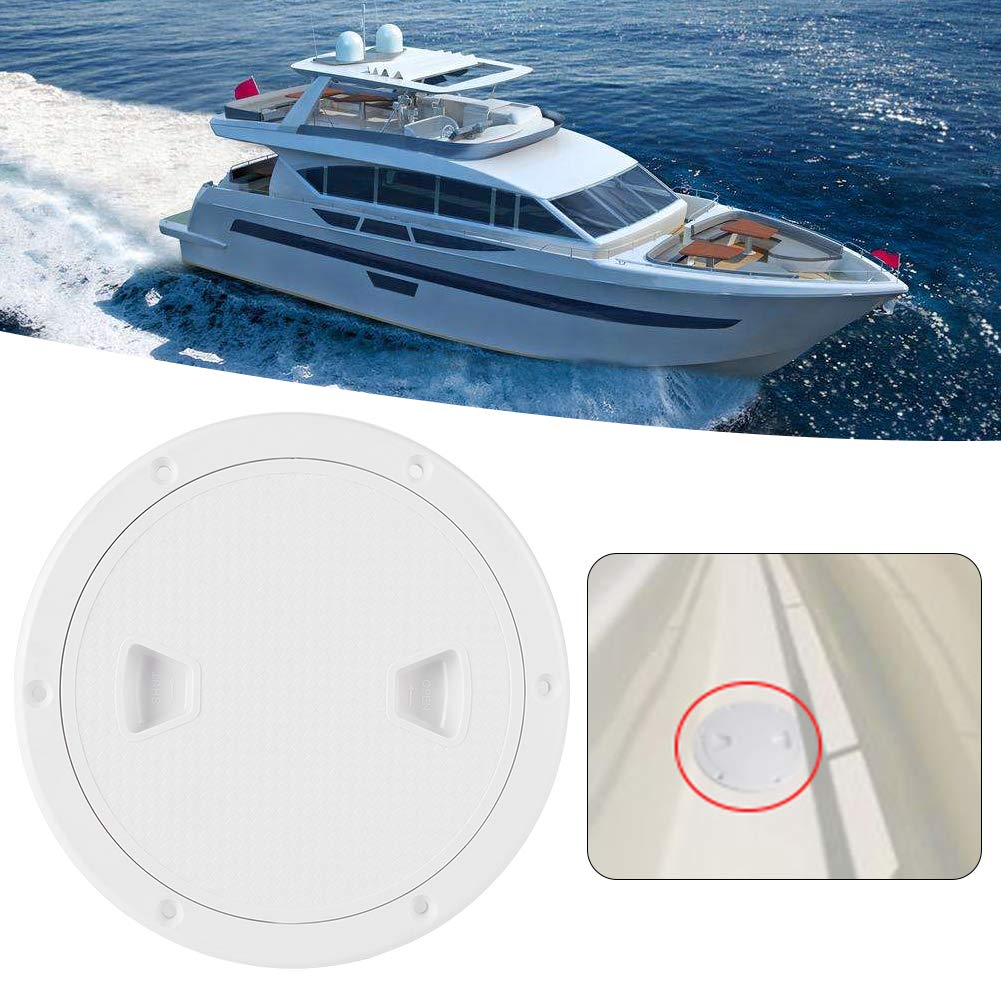 Starke Marine-ABS-Deckabdeckung, Inspektionsluke für Yacht, Wohnmobil, Boot – Weißes ABS, Perfekter Ersatz für Bootsteile, Ideal für Innen- und Außenanwendungen (15,2 cm/6 Zoll) von Acouto