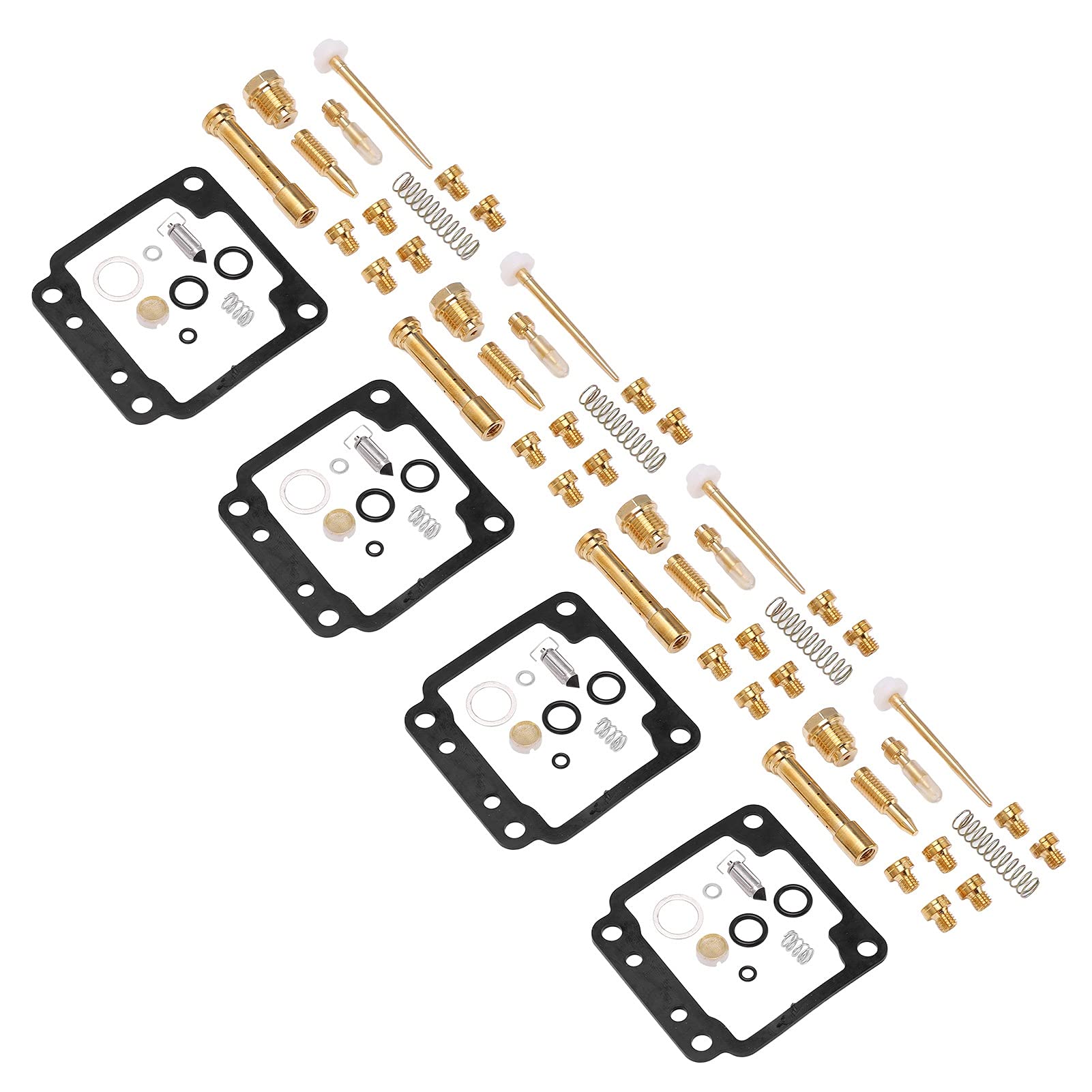 Vergaser-Reparatursatz, 84-teiliger Motorrad-Vergaser-Überholungsersatz für XJ750 XJ 750 Seca 1982-1985, Gummi + Metall von Acouto