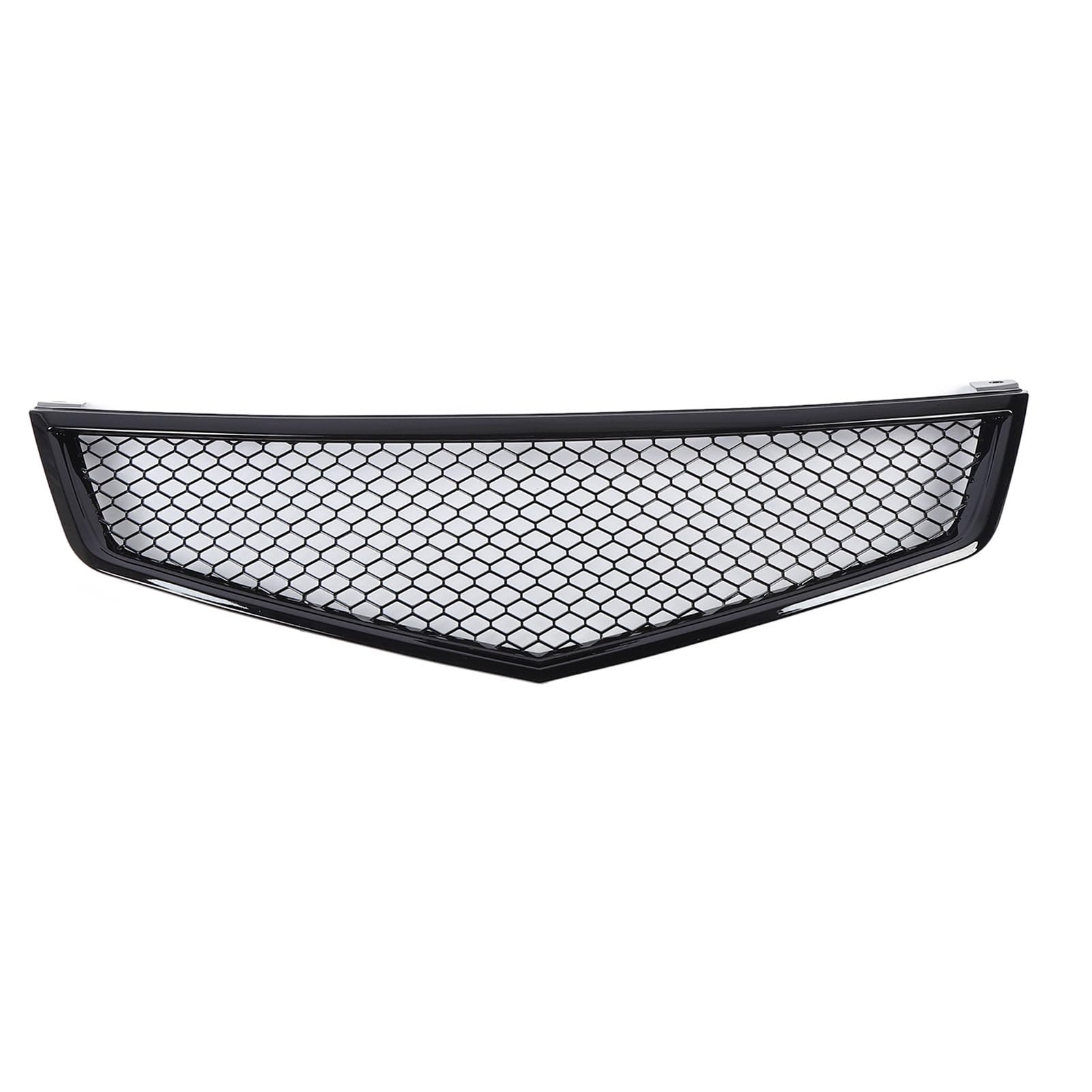 Vordere Stoßstange Im Mittelkugel Upper Mesh Kühlergrill Cover Sport Style Gloss Black Finish ABS-Material mit Einfacher Installation für TSX 2006-2008 von Acouto