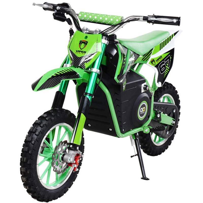 Actionbikes Motors Kinder Elektro Crossbike Viper | 𝟭𝟬𝟬𝟬 Watt Motor bis 𝟐𝟓 km/h - Motorrad - Pocket Bike - Dirt Bike - Pocketbike - Motorsport - Dirtbike - Cross - Enduro ab 6 Jahren (Grün) von Actionbikes Motors