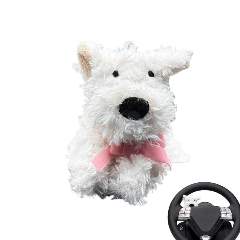 Acunny Auto-Bildschirm-Mittelkonsolen-Dekorationen, Auto-Rückansicht-Hund-Anhänger | Wischer-Schaltgriff, dekorativer Puppenhund - Auto Armaturenbrett Mittelkonsole Ornament Hund Autozubehör für Auto von Acunny