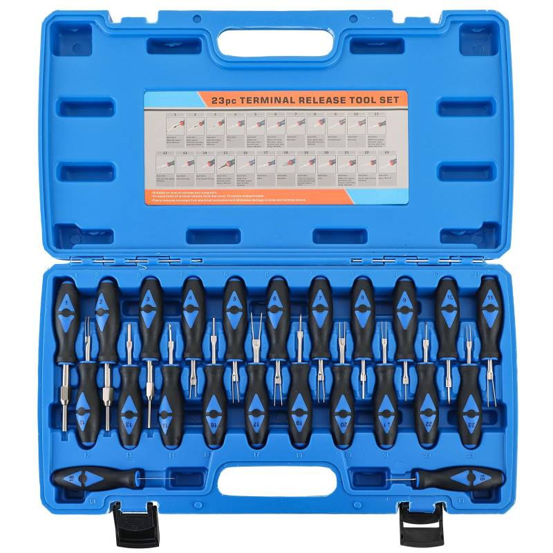 Acymner Terminal-Entfernungswerkzeug-Set, 23-teiliges Terminal-Auswerfer-Set, Universal-Drahtverbinder-Entfernungsstift-Ausdreher für amerikanische inländische und importierte Fahrzeuge von Acymner