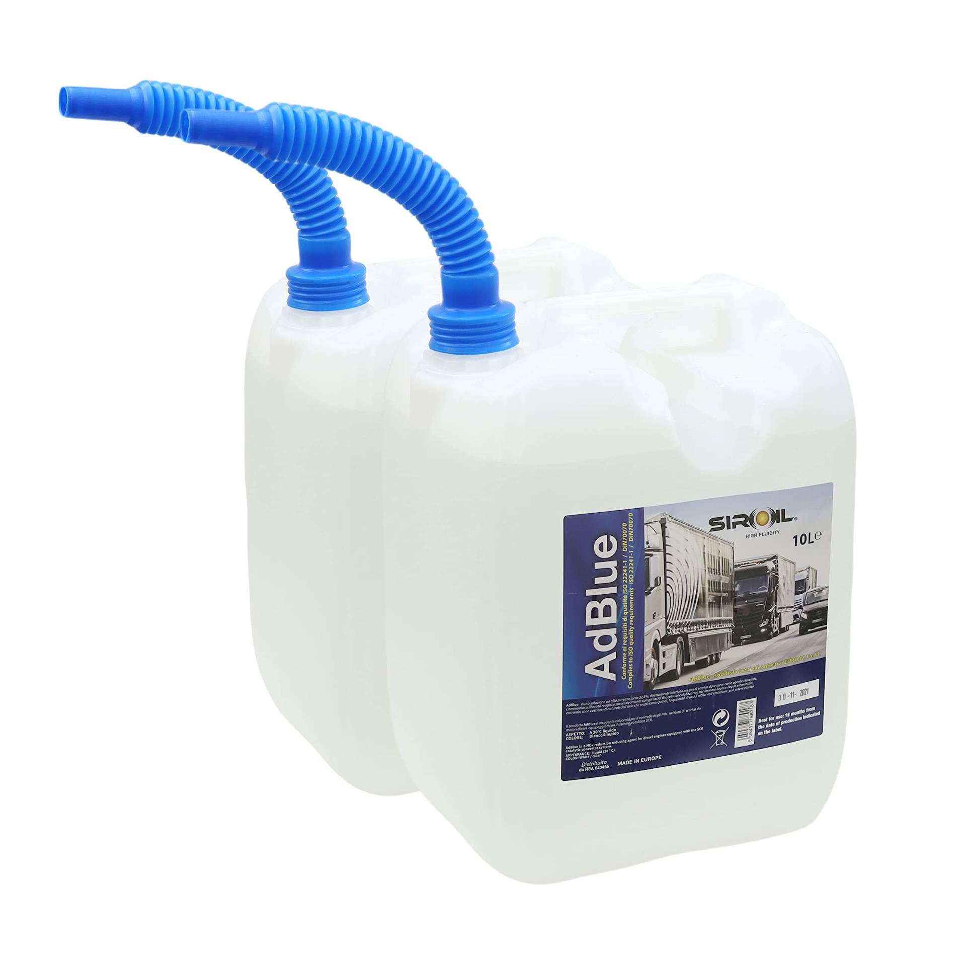 AdBlue Universal-Additiv für Dieselmotoren, SCR-Technologie, Kanister mit Füllschlauch (20 Liter) von AdBlue