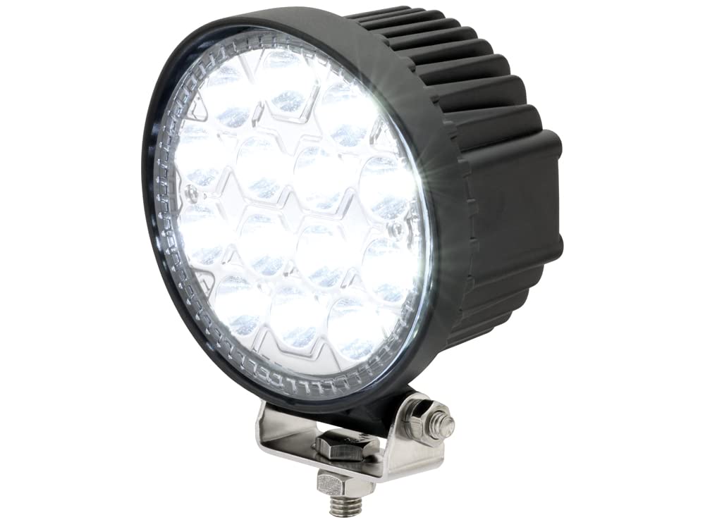 AdLuminis LED Arbeitsscheinwerfer Rund, 30 Watt 2350 Lumen, Für 12V 24V, Mega Spot Beleuchtung 16,4°, IP67 IP69K Schutzklasse, 6000K, Zusatzscheinwerfer von AdLuminis