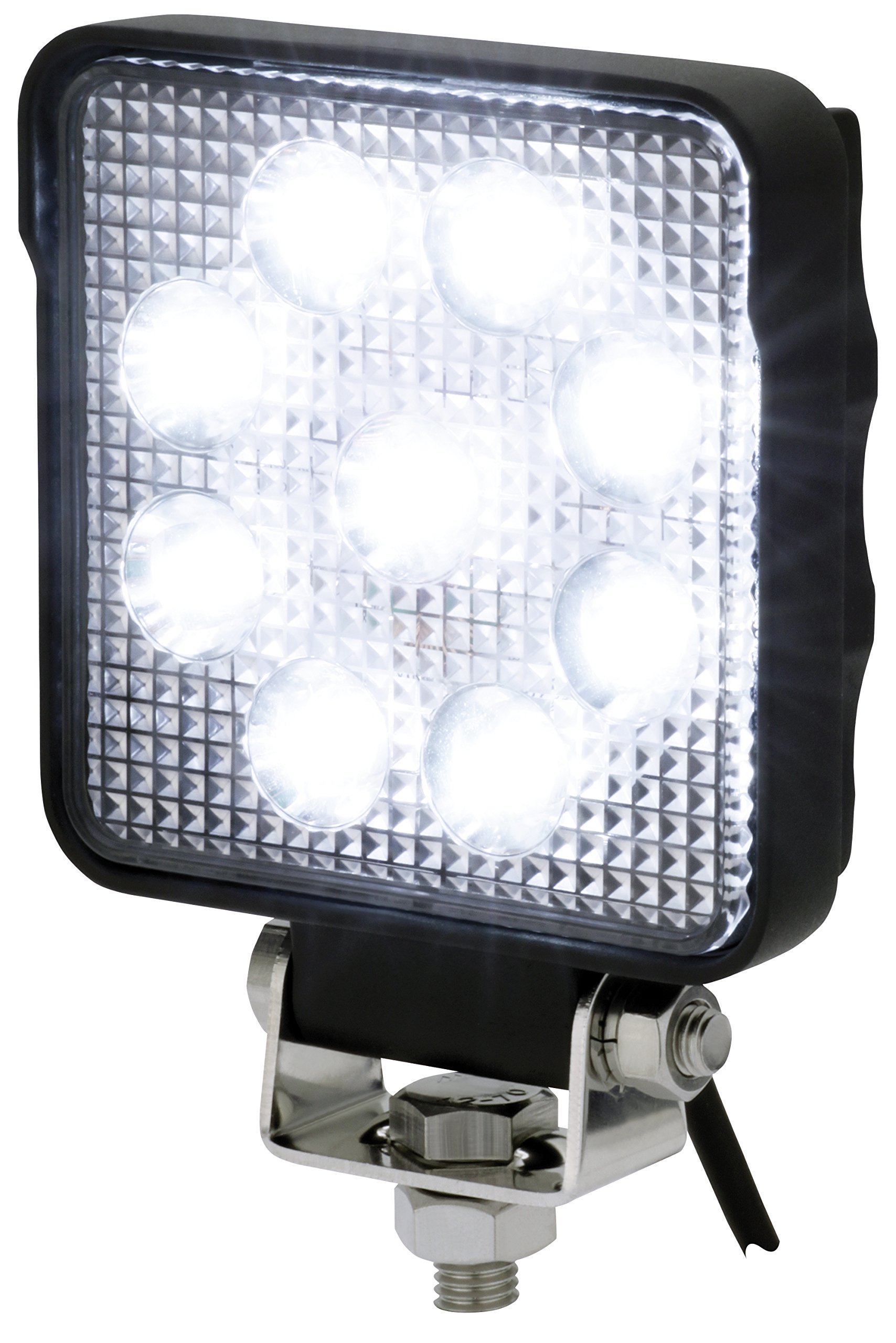 AdLuminis LED Arbeitsscheinwerfer eckig, 15 Watt 1250 Lumen, hochwertige Chips, 60°, Für 12V 24V, IP67 IP69K Schutzklasse, Zusatzscheinwerfer von AdLuminis