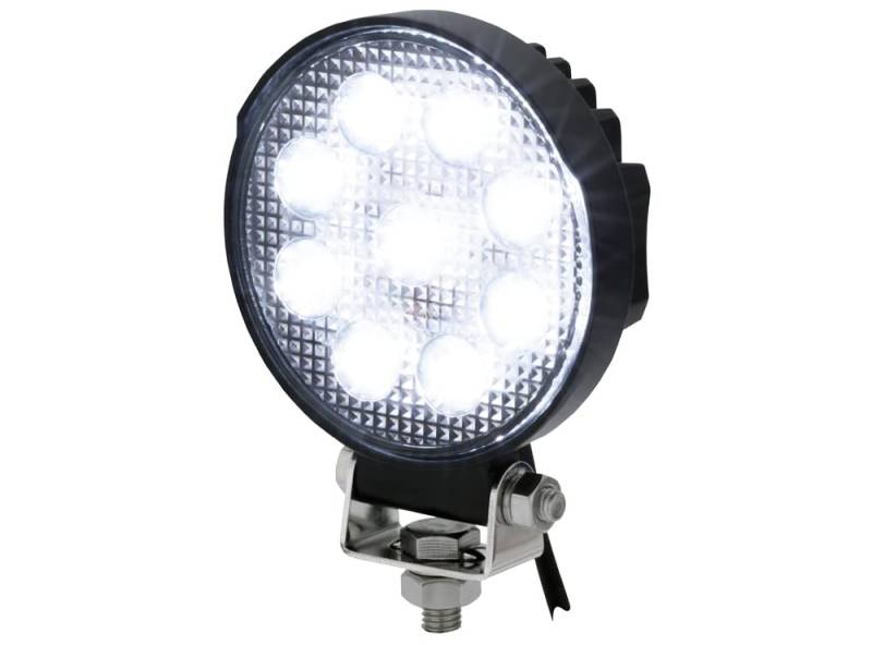 AdLuminis LED Arbeitsscheinwerfer rund, 15 Watt, 1400 Lumen, hochwertige Chips, 25,4°, für 12V 24V, IP67 IP69K von AdLuminis