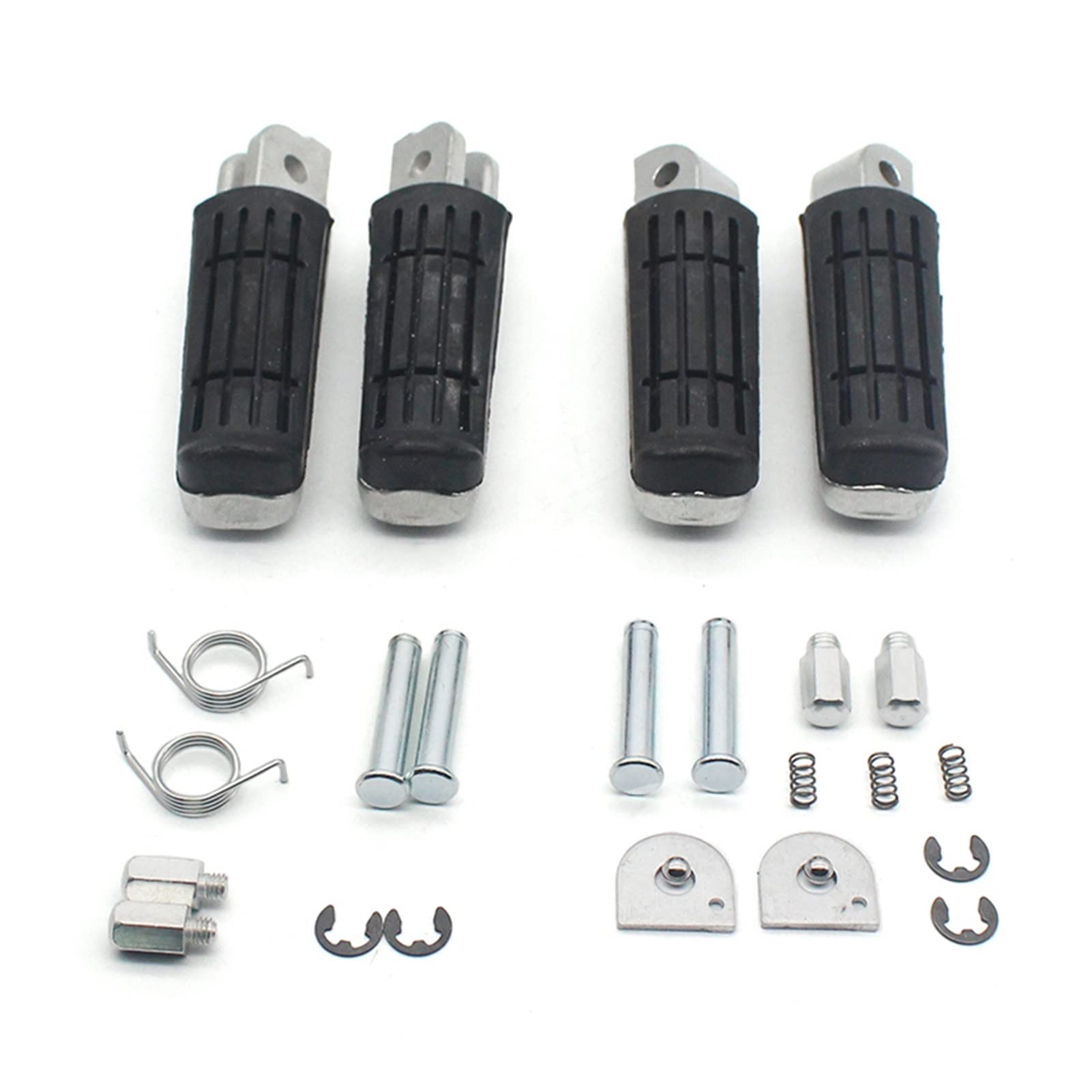 2 Stücke Motorrad Vordere Hintere Fuß Pegs Fußstütze Fußpedal Passt For Für Yamaha Zum Yzf1000. For R1 For Fz6r. For FZ6 For FJR1300. von AdaNti