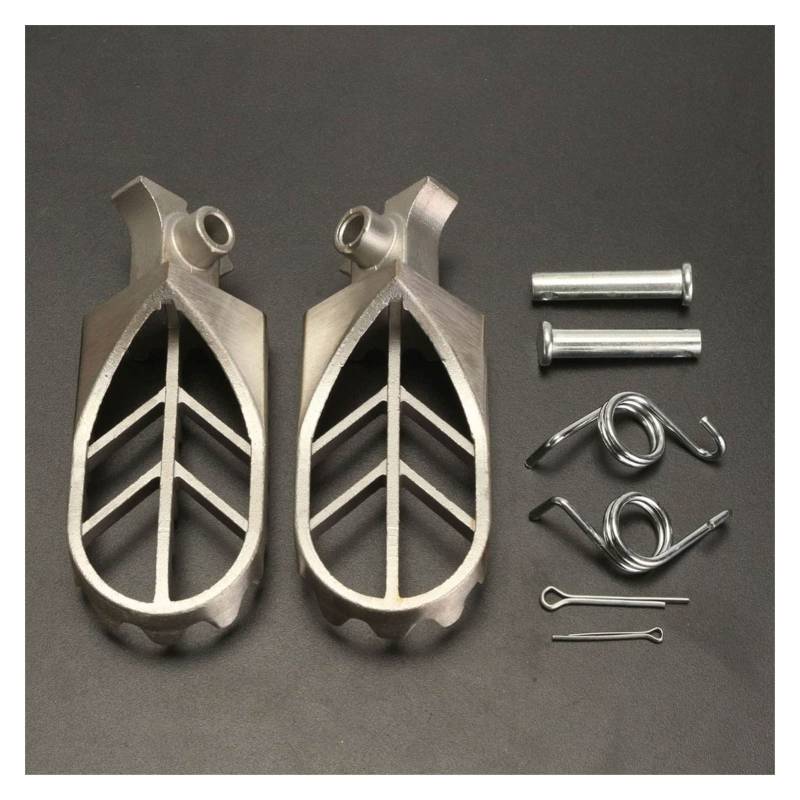 Motorrad-Fußrasten Pedal-Set 1 Stück Edelstahl For Yamaha For YZ85 For YZ125 For YZ250 For YZ450F For WR250F von AdaNti