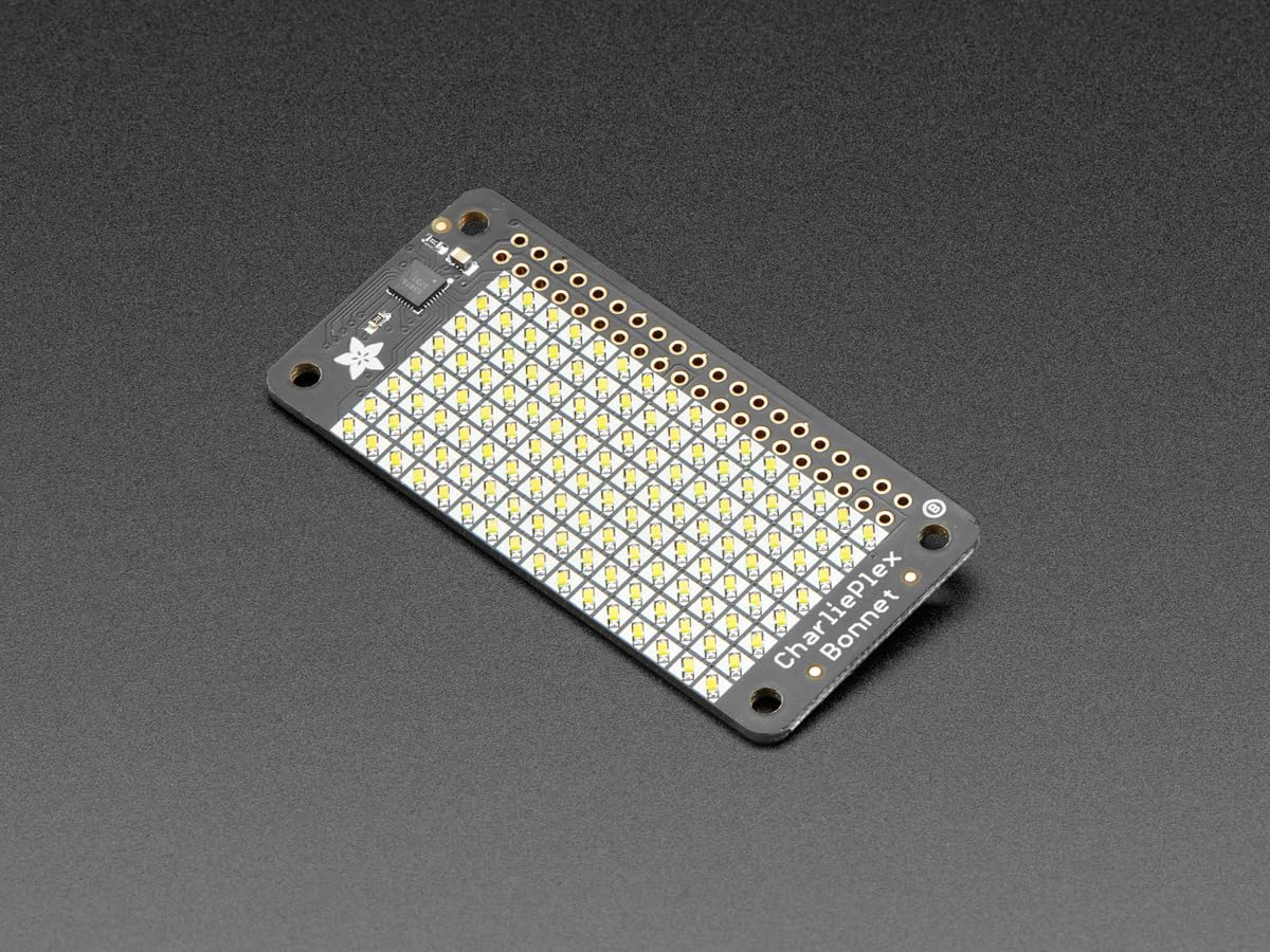 Adafruit CharliePlex LED Matrix Bonnet, 8x16 Cool White LEDs, 4121 von Adafruit