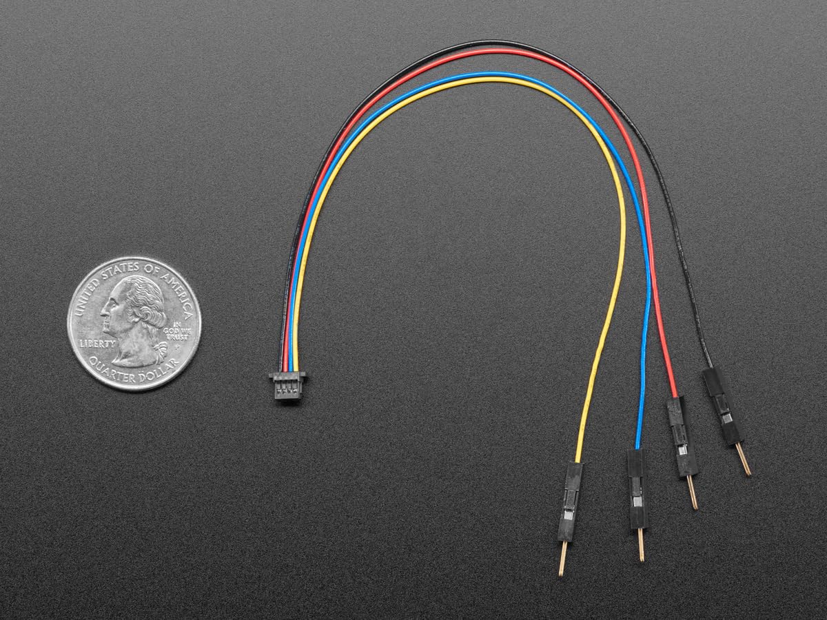 Adafruit STEMMA QT/Qwiic JST SH 4-pin zu Premium Stecker Header Kabel, 150mm, 4209 von Adafruit