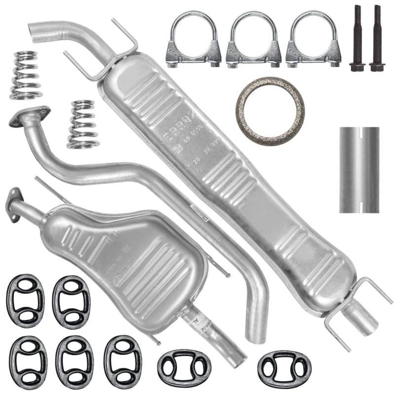 Auspuffanlage Schalldämpferset Auspuff für Opel Zafira A 1 I 2.0 DI 2.0 DTI 2.2 DTI von Adamot