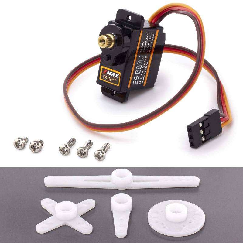 Adapter Universe Emax ES08MD RC Servo Digital Metall Gear Micro Servo 12g 0,08s 2kg von Adapter Universe