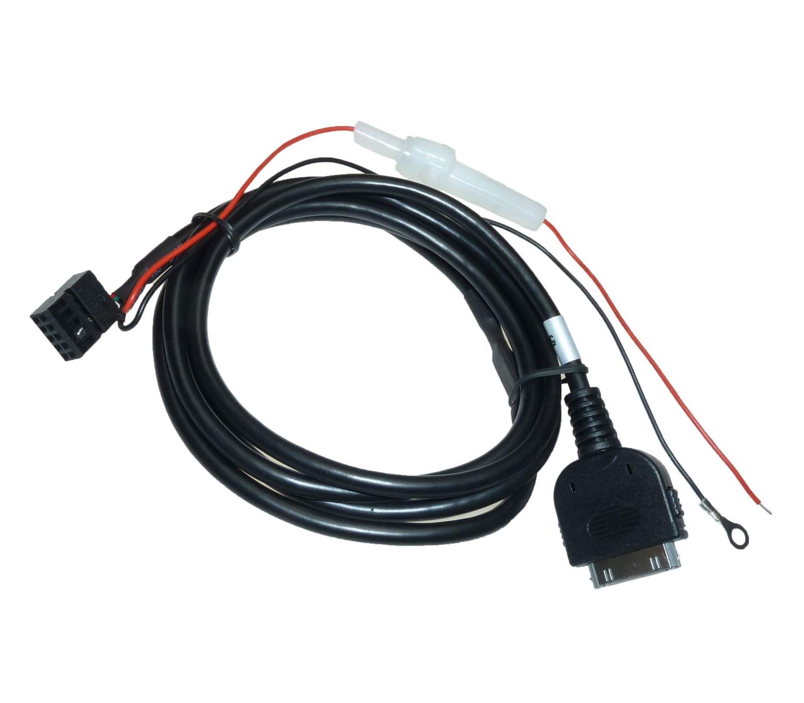 AUX Line In 10 Pol Adapter Kabel Kompatibel Mit BMW E46 Business passend für Apple iPhone iPod von Adapter Universe