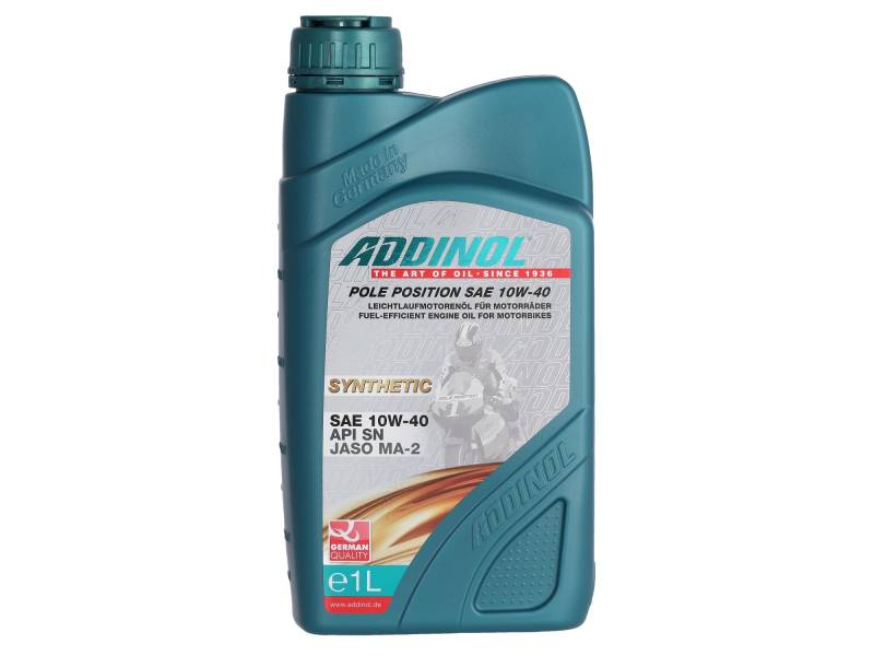 ADDINOL POLE POSITION SAE 10W-40 4T Viertaktmotorräder, 1 Liter von Addinol