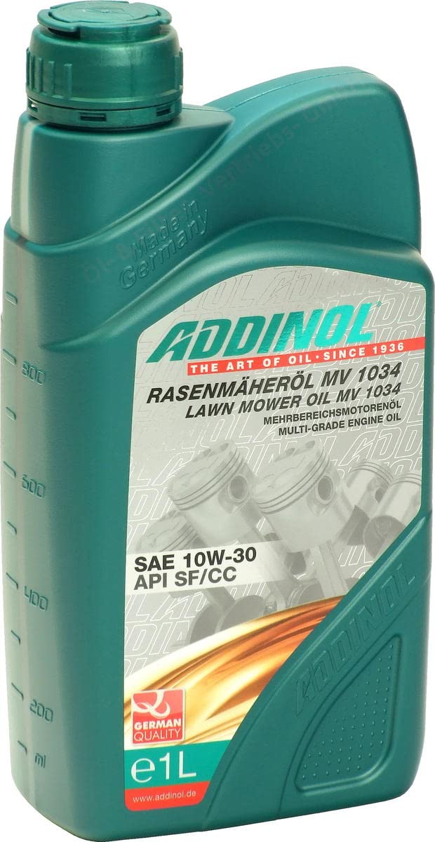 ADDINOL RASENMÄHERÖL MV 1034 10W-30 Motorenöl, 1 Liter von ADDINOL