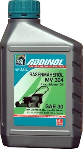 ADDINOL RASENMÄHERÖL MV 304 SAE 30 0,6L API SF/CC Mischbar Rasenmäher-öl von Addinol