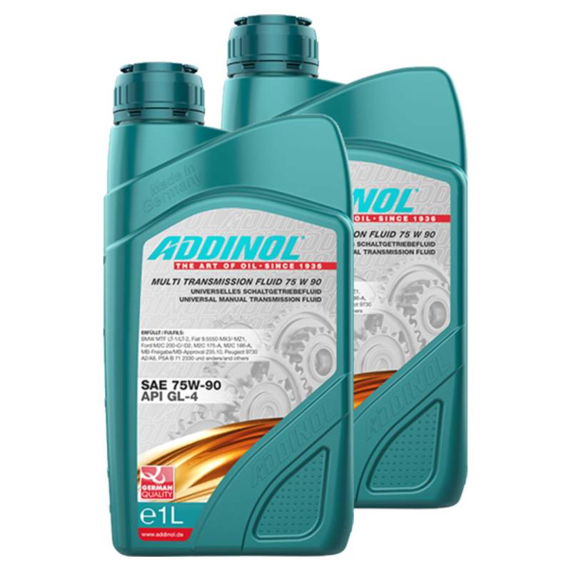 Addinol 2X Motoröl Motorenöl Motor Motoren Motor Oil Engine Oil 75W-90 Multi Transmission Fluid 75W90 1L von Addinol