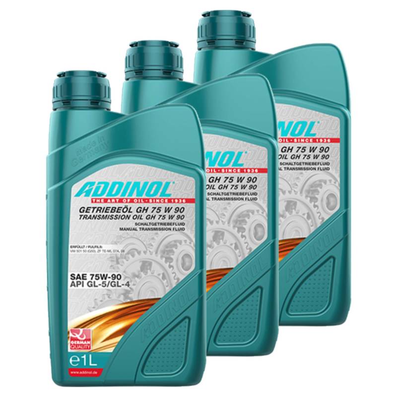 Addinol 3X Getriebeöl Gear Transmission Oil Fluid Lubricant 75W-90 Gh 75 W 90 1L 74300607 von Addinol