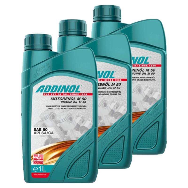 Addinol 3X Motorenöl Motor Motoren Motor Oil Engine Oil Benzin Diesel SAE 50 M 50 1L 72400807 von Addinol