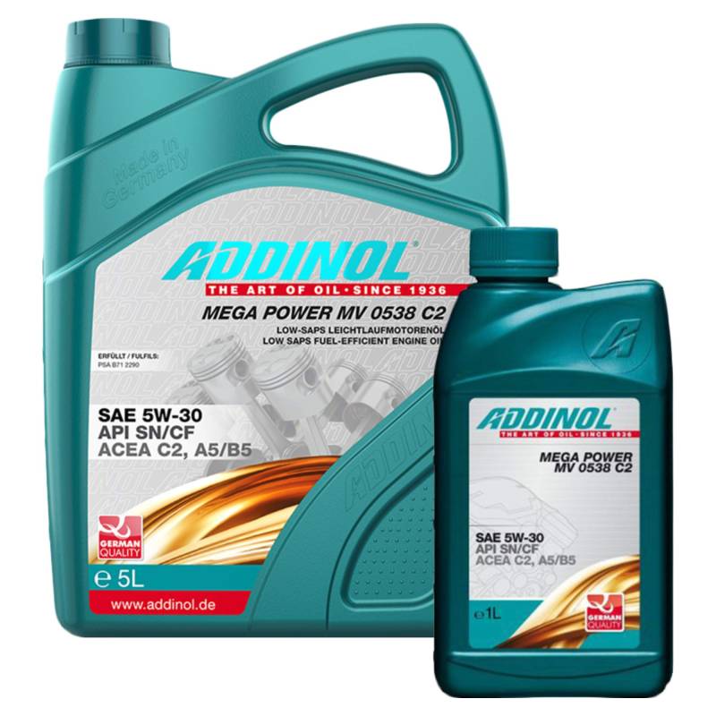 Addinol Motoröl 5W-30 Mega Power MV 0538 C2 5L + 1L von Addinol