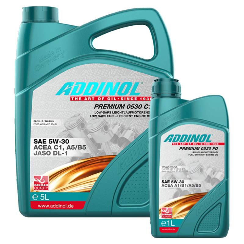 Addinol Motoröl 5W-30 Premium 0530 FD 5L + 1L von SOUREPOSE