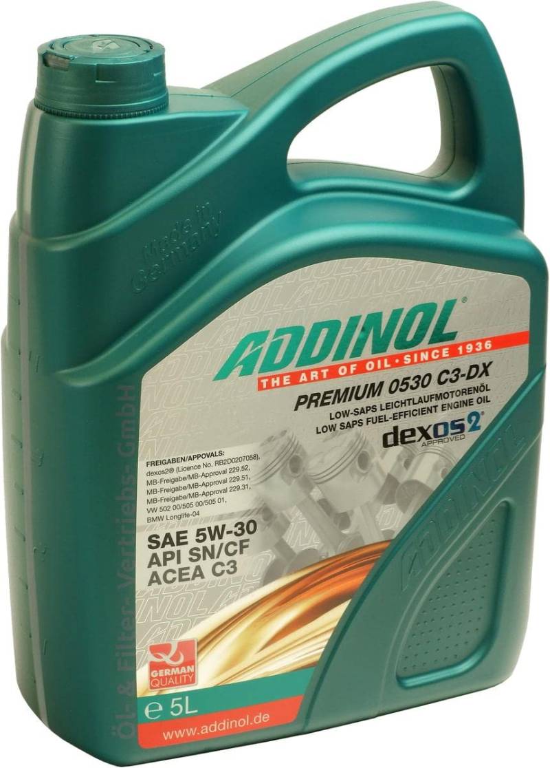 ADDINOL PREMIUM 5W-30 C3-DX Motorenöl, 5 Liter von ADDINOL