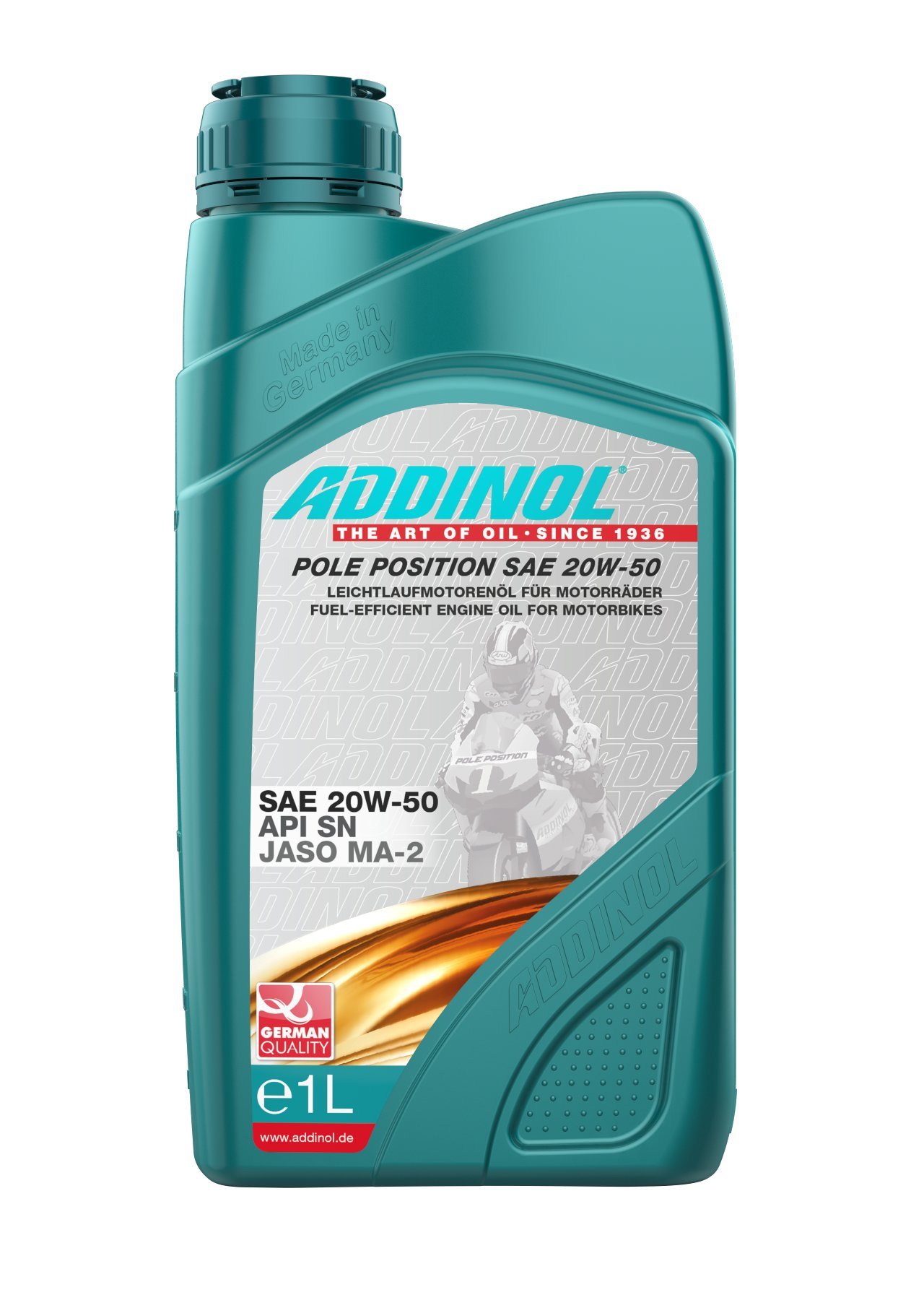 ADDINOL POLE POSITION SAE 20W-50 4T Viertaktmotorräder, 1 Liter von Addinol