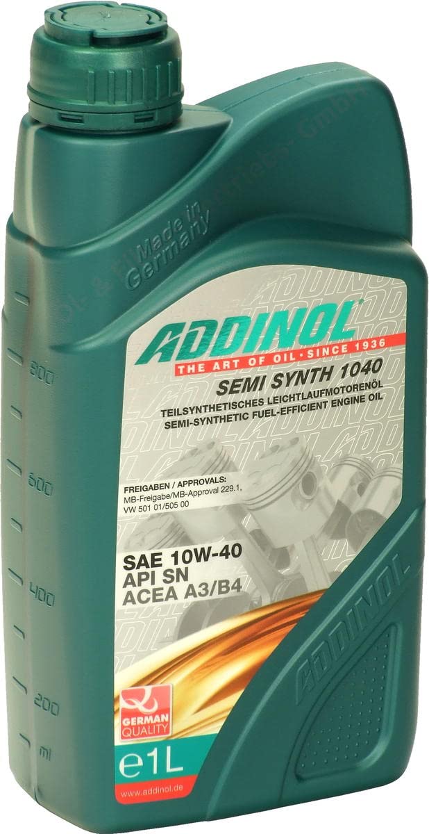 ADDINOL SEMI SYNTH 10W-40 A3/B4Motorenöl, 1 Liter von Addinol