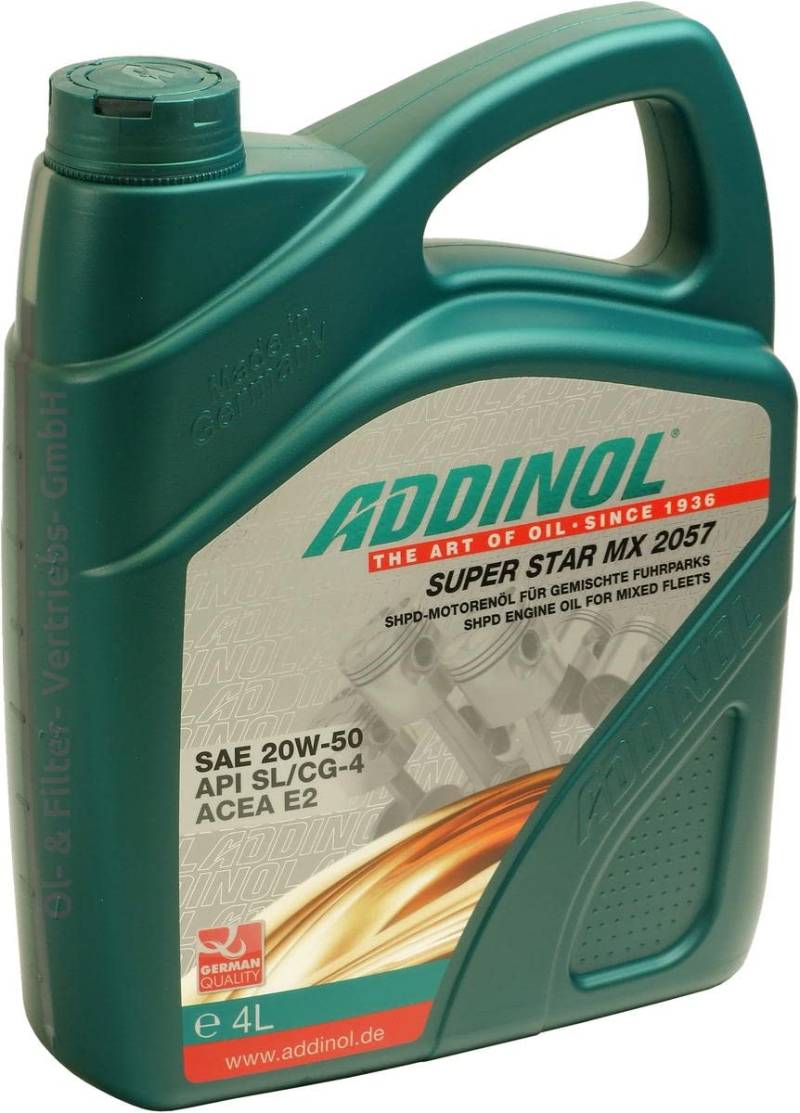 ADDINOL SUPER STAR MX 2057 20W-50 A3/B3/E2 Motorenöl, 4 Liter von Addinol