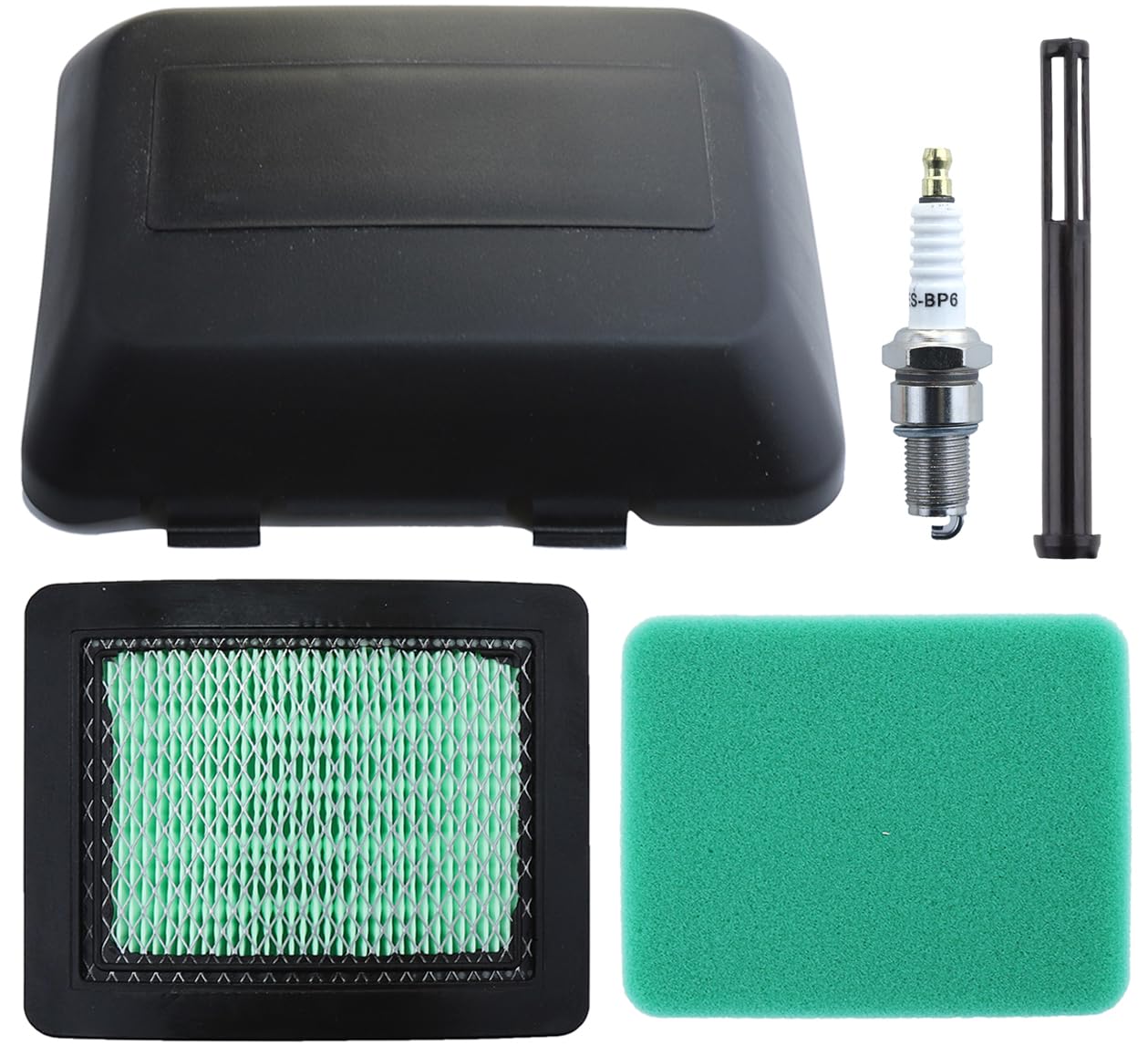 Luchtfilter Kit für Honda GV135 GCV160 GCV190 Rasenmäher GX100 Motor, ADEFOL Luftfilter + Vorfilter + Abdeckung + Zündkerze + Kraftstofffilter Ersatzteile Filter Zubehör von Adefol